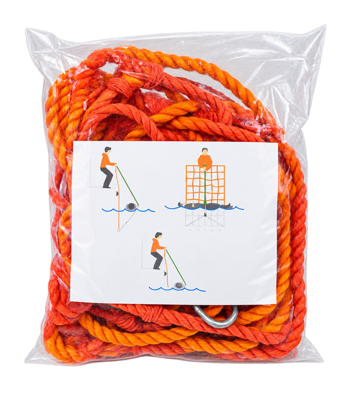 Rescue Net packed and ready to stow on board
